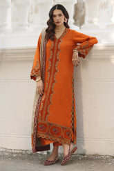 charizma | CSW5-03 | 3-PC Unstitched Peach Leather with Velvet