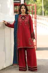 charizma | CSW5-02 | 3-PC Unstitched Peach Leather with Velvet