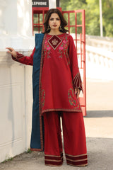 charizma | CSW5-02 | 3-PC Unstitched Peach Leather with Velvet