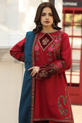 charizma | CSW5-02 | 3-PC Unstitched Peach Leather with Velvet