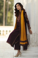 charizma | CSW5-09 | 3-PC Unstitched Peach Leather with Velvet