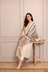 Noor Winter Embroidered Printkhaas '25 | D7 - A