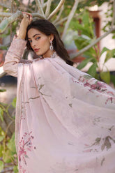 Noor Eid Luxury Laserkaari '25 | D6-B | Embroidered 3PC Lawn Suit