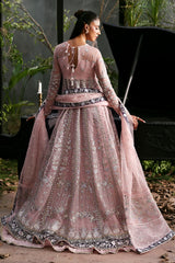 Afrozeh Zeal La Fuchsia'25 embroidered dupatta pallu border design