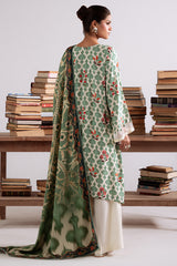 Tribal Haze — embrace winter with this stunning green marina printed suit by Cross Stitch. 🌿