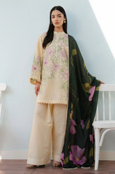 Coco Lawn '25 | BLOOM-1B | 3PC Embroidered Lawn Suit