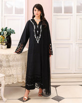 Veil Of Summer | Chikankari Edit By Roheenaz | Black Lace