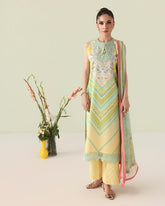 Roheenaz Rosette Unstitched Lawn '26 | Bloomed Muse