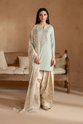 Borer embroidered lawn front panel of Iznik UE-472 suit