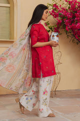 Coco Prints Collection'24 Vol-02 By Zara Shahjahan Coco Cherry-D2
