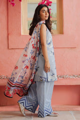 Coco Prints Collection'24 Vol-02 By Zara Shahjahan Blueberry-D4