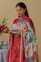 Coco Prints Collection'24 Vol-02 By Zara Shahjahan Pomegranate-D9