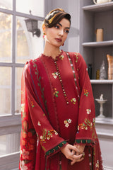 |MB-CUS25-1105A| 3 Pc Unstitched Printed Marina Twill Suit