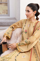 |MB-CUS25-1105B| 3 Pc Unstitched Printed Marina Twill Suit