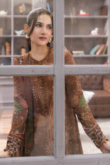 |MB-CUS25-1106B| 3 Pc Unstitched Printed Marina Twill Suit