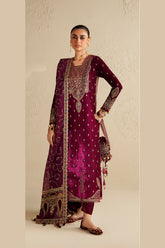 Jazmin Chandni Formals | Embroidered Velvet - CVF’26-D12