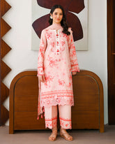 Sunlit Tales Printed & Embroidered Edit By Roheenaz | Coral whisper