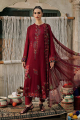 M.Prints By Maria B | 3 Piece Unstitched Embroidered Dobby Linen Suit MPT-3110-A
