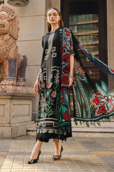 Maria B Lawn | 3 Piece Unstitched Embroidered Jacquard Lawn Suit EL-26-11