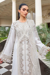 Maria B Lawn | 3 Piece Unstitched Embroidered Jacquard Lawn Suit EL-26-01