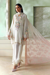 Soiree By Mariab - Embroidered Tusser Silk Suit - SR-01-02