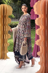 Maria B Lawn | 3003-B |3 Piece Unstitched Embroidered Lawn Suit