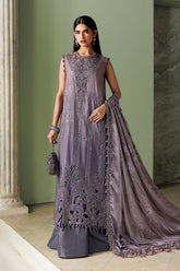 Soiree By Mariab - Embroidered Bell Raw Silk Suit - SR-01-04
