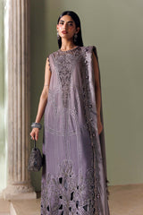 Soiree By Mariab - Embroidered Bell Raw Silk Suit - SR-01-04