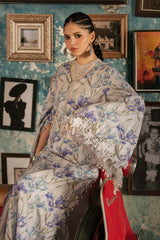 M.Prints By Maria B | 3 Piece Unstitched Embroidered Cambric Suit MPT-3104-A