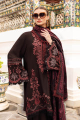 Maria B | MPT-2804-A | 3 Piece Unstitched Embroidered Twill Linen Suit