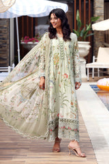 Maria B Lawn | 3004-B |3 Piece Unstitched Embroidered Lawn Suit