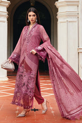 Maria B | WL-1304-Ash Pink | 3 Piece Unstitched Embroidered Organza Suit