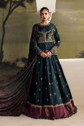 Soiree By Mariab - Embroidered Tusser Silk Suit - SR-01-05