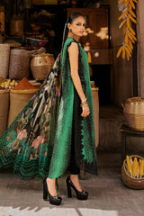 M.Prints By Maria B | 3 Piece Unstitched Embroidered Linen Suit MPT-3105-A