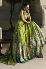 Soiree By Mariab - Embroidered Raw Silk Suit - SR-01-06
