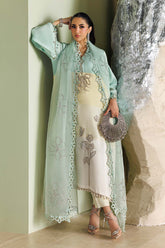 Soiree By Mariab - Embroidered Raw Silk Suit - SR-01-07