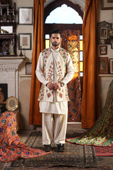 Highway Fashion Couture Shahkaar | Long Waistcoat | Chaaghi Collection