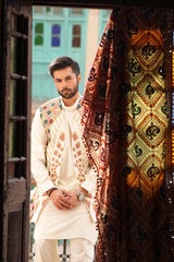 Highway Fashion Couture Shahkaar | Long Waistcoat | Chaaghi Collection