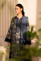Summer Soiree '24 | BIRCH | 3PC Printed & Embroidered Lawn Suit