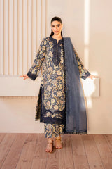 Summer Soiree '24 | BIRCH | 3PC Printed & Embroidered Lawn Suit