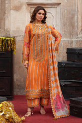 Charizma Vasal Luxury Chiffon Vol 1 '26 | 3-pc Unstitched Embroidered Printed Chiffon Collection VSL6-08