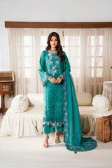 Naqsh CHIKANKARI FESTIVE EDIT '26 | Teal Vibes - 00197