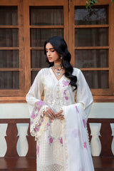 Naqsh CHIKANKARI FESTIVE EDIT '26 | White Gem - 00205
