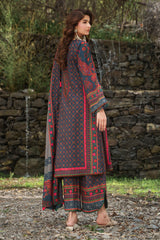 Charizma C Print Winter V1-2026 | 3-PC Unstitched Linen Collection CPW6-06