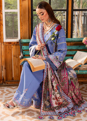 Dyed plain lawn back panel of Sahane Fleur