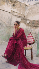 Dyed raw silk trouser paired with WN-06 JAYNE chiffon shirt