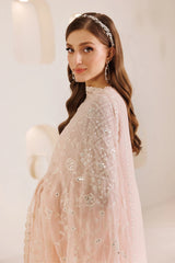 Embroidered chiffon front center panel of Alizeh Miksha