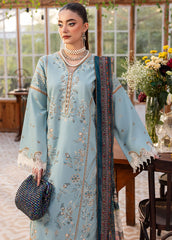 Embroidered lawn side panels of Sahane Freesia shirt