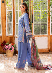 Embroidered lawn sleeves of Fleur suit by Sahane
