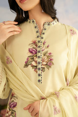 Embroidered organza neckline for UE-459 by Iznik